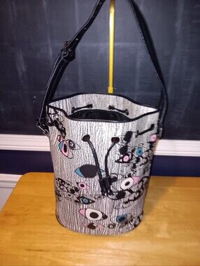 Folli Follie Canvas Eye Bucket Bag